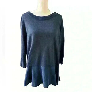 NWT Akris Punto tunic in denim color size 14.  3/4 length sleeves